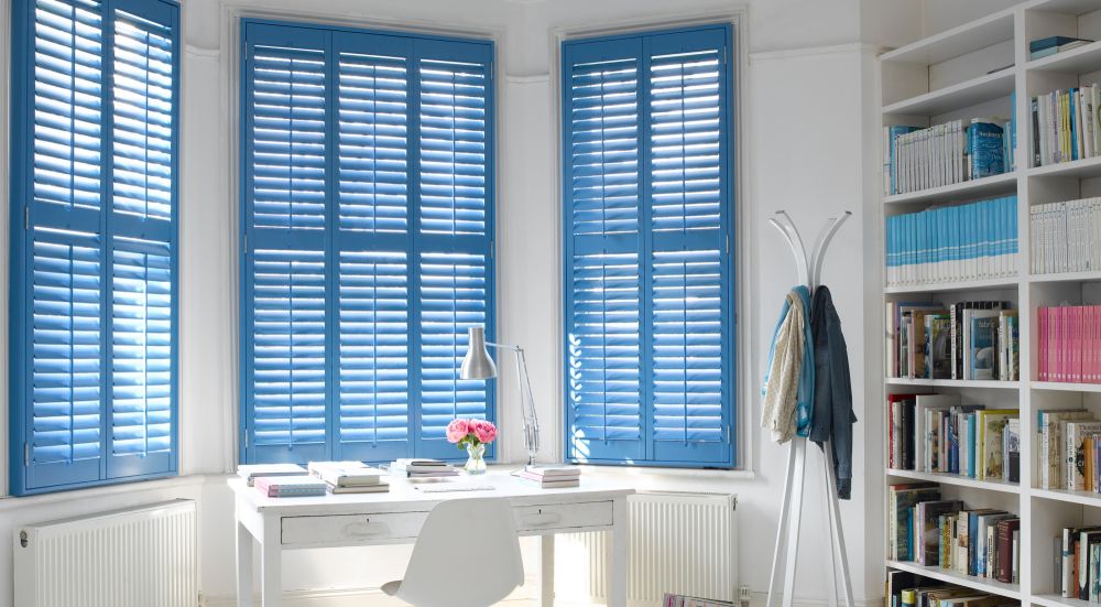 Blue Shutter Blinds Glasgow
